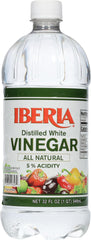 Iberia Distilled White Vinegar bottle, a versatile kitchen staple for dressings and marinades.