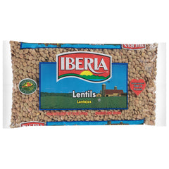 Iberia Dry Lentils pack front, ready for wholesome meals.