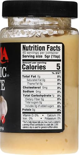 Iberia Garlic Paste jar label highlights 8-ounce capacity