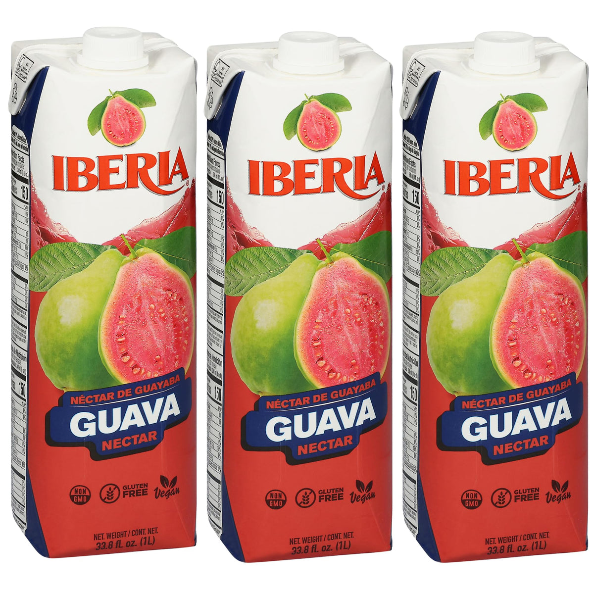 Iberia Guava Nectar bottle front showing tropical flavor.