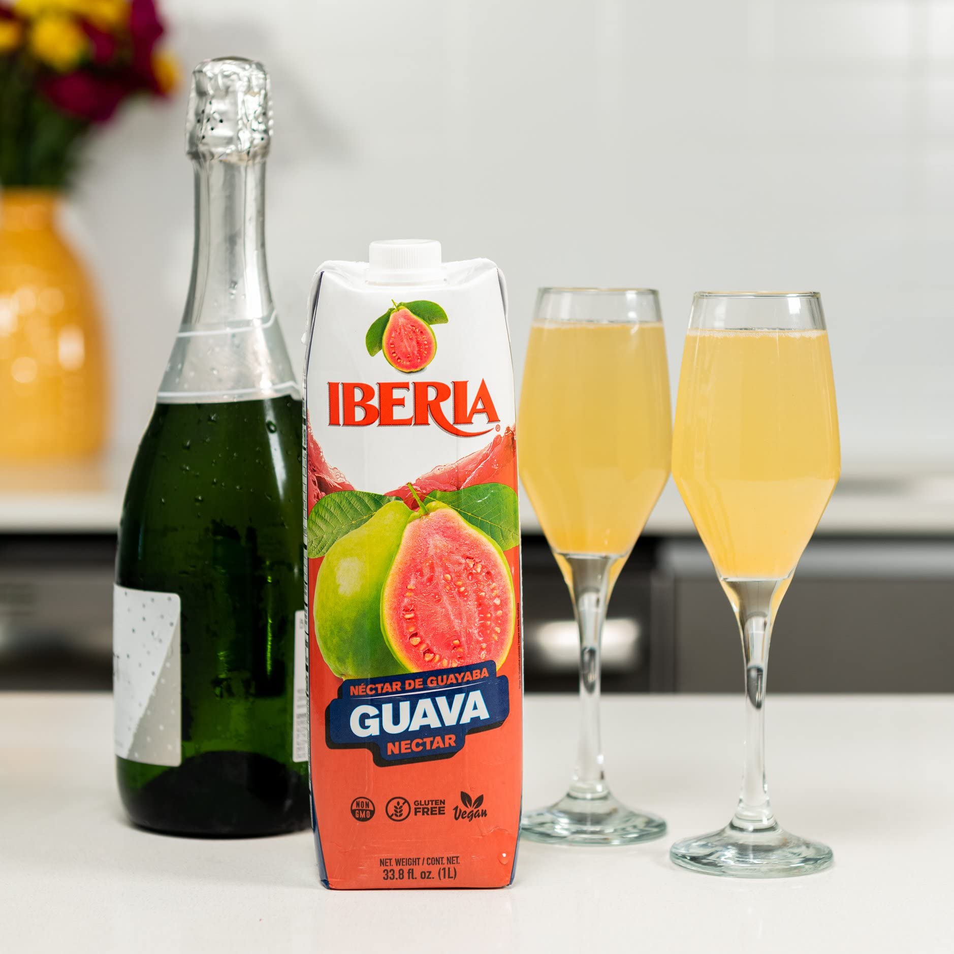 Iberia Guava Nectar pantry-ready bottle for easy stocking.
