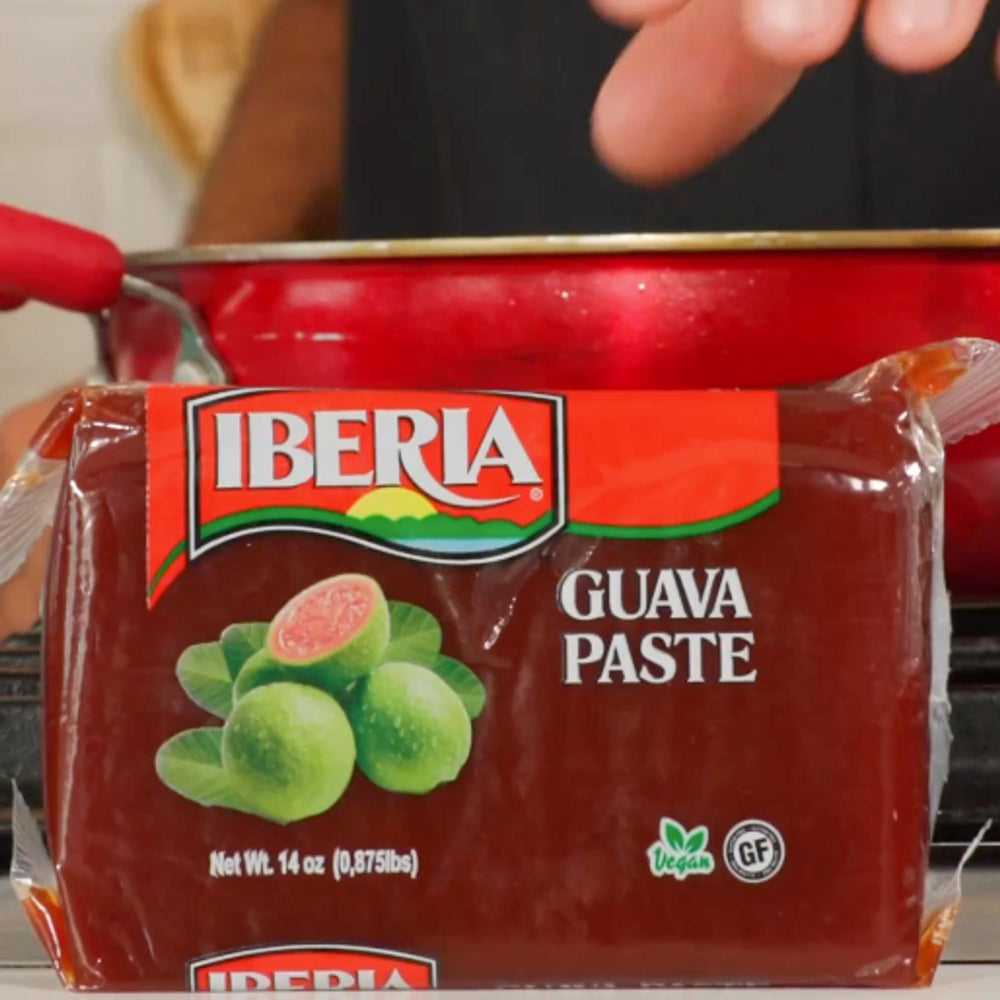 Iberia Guava Paste kept in a kitchen cupboard, shelf-stable and convenient.