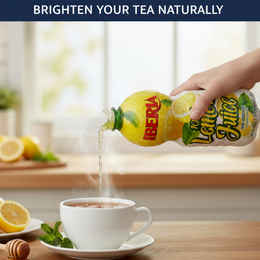Iberia lemon juice stirred into vibrant citrus salad dressing.