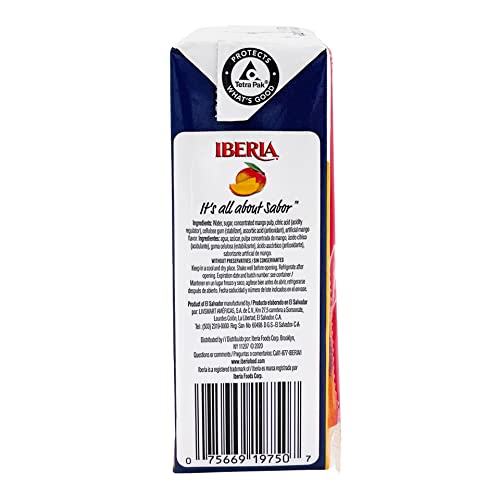 Pantry-friendly Iberia Mango Nectar stores tropical flavor for quick sips