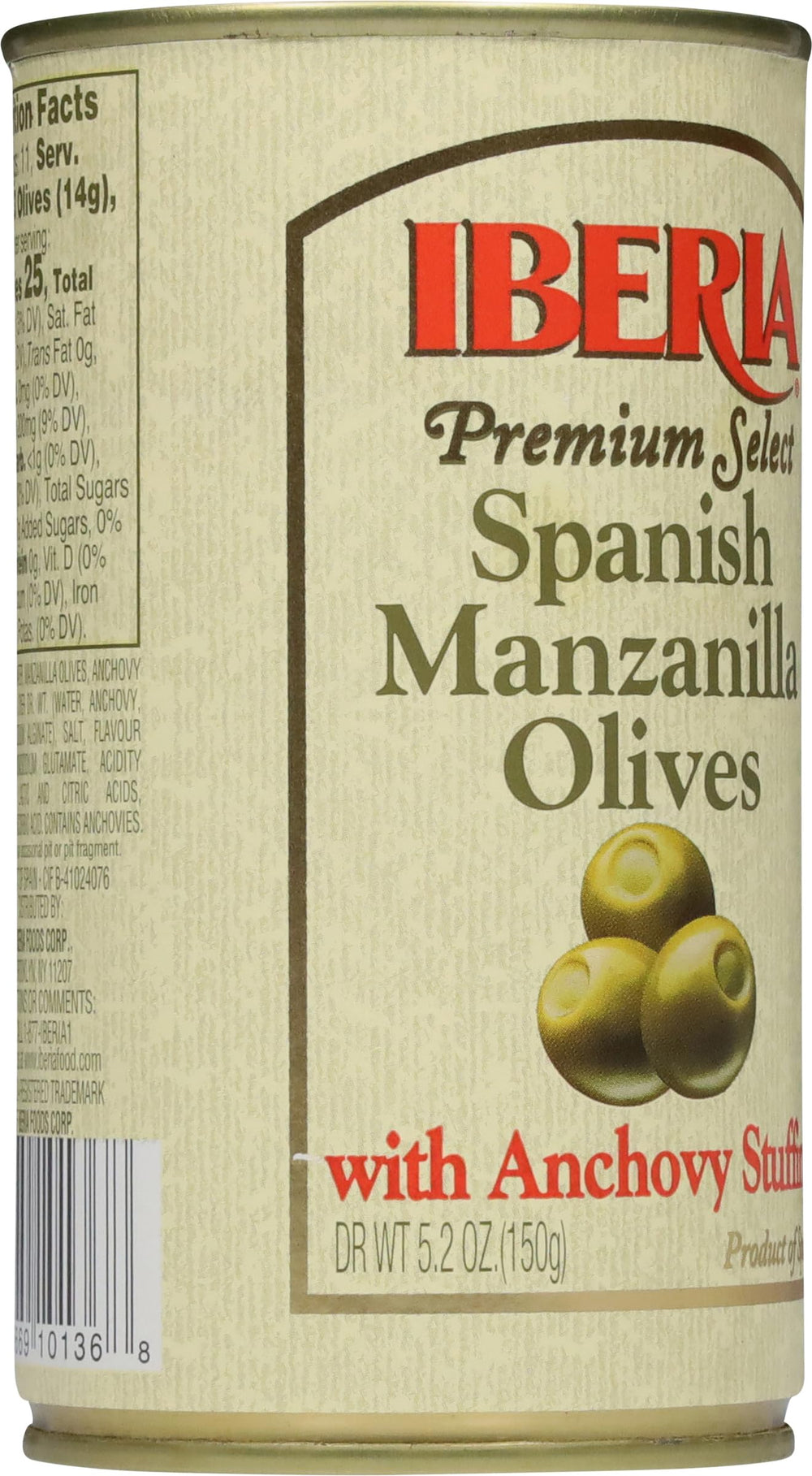 Iberia Manzanilla anchovy-stuffed olives as a cocktail snack for drinks