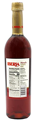 Iberia Marsala cooking wine being poured to enrich sauces or desserts.