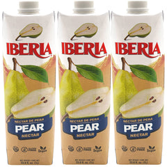 Iberia Pear Nectar bottle front view, ideal for a quick refreshing drink