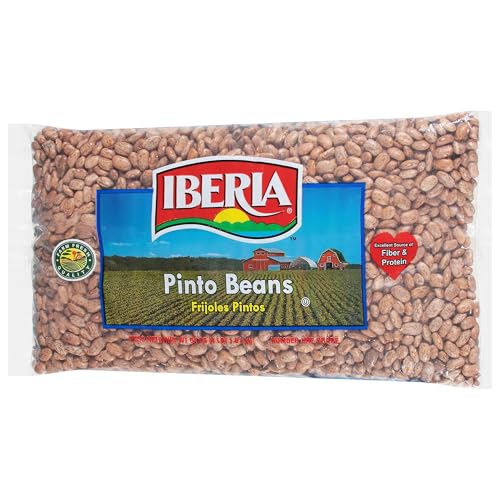 Iberia Pinto Beans prepared as refried beans with onions.