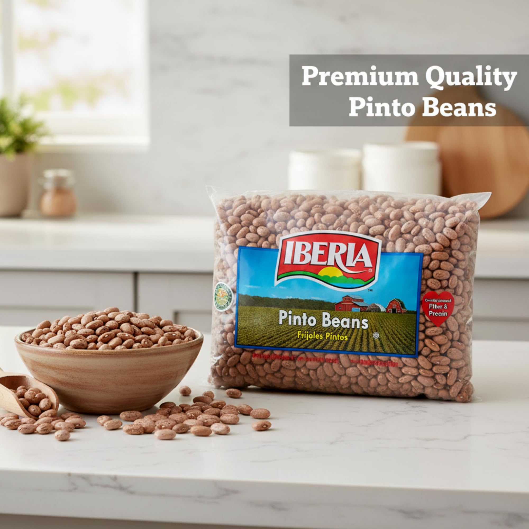 Iberia Pinto Beans salad topping for protein.