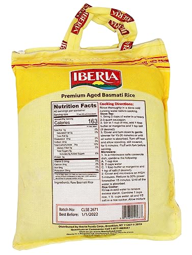 Cooked Iberia Basmati Rice with fluffy grains, ideal for curry or pilaf.