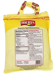 Cooked Iberia Basmati Rice with fluffy grains, ideal for curry or pilaf.