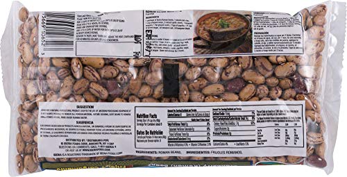 Raw Iberia Roman Cranberry Beans close-up highlighting creamy texture for soups
