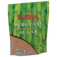 Iberia Turbinado Sugar stirred into oatmeal for natural sweetness.