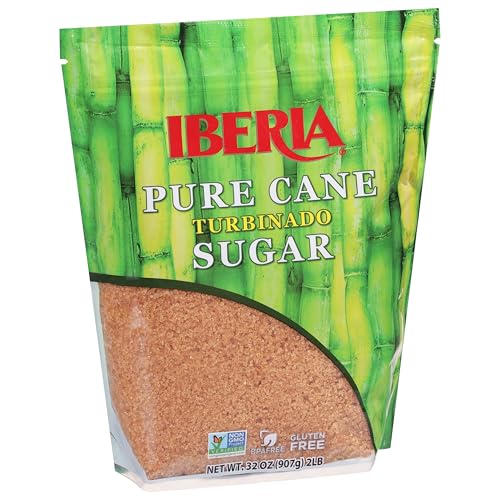 Iberia Turbinado sugar packaging suitable for everyday use in coffee and tea.