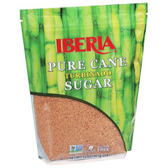 Iberia Turbinado sugar packaging suitable for everyday use in coffee and tea.