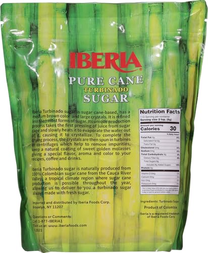 Spoonful of Iberia Turbinado sugar adds crunch to baked goods.