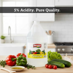 Iberia vinegar for pickling vegetables in batches.