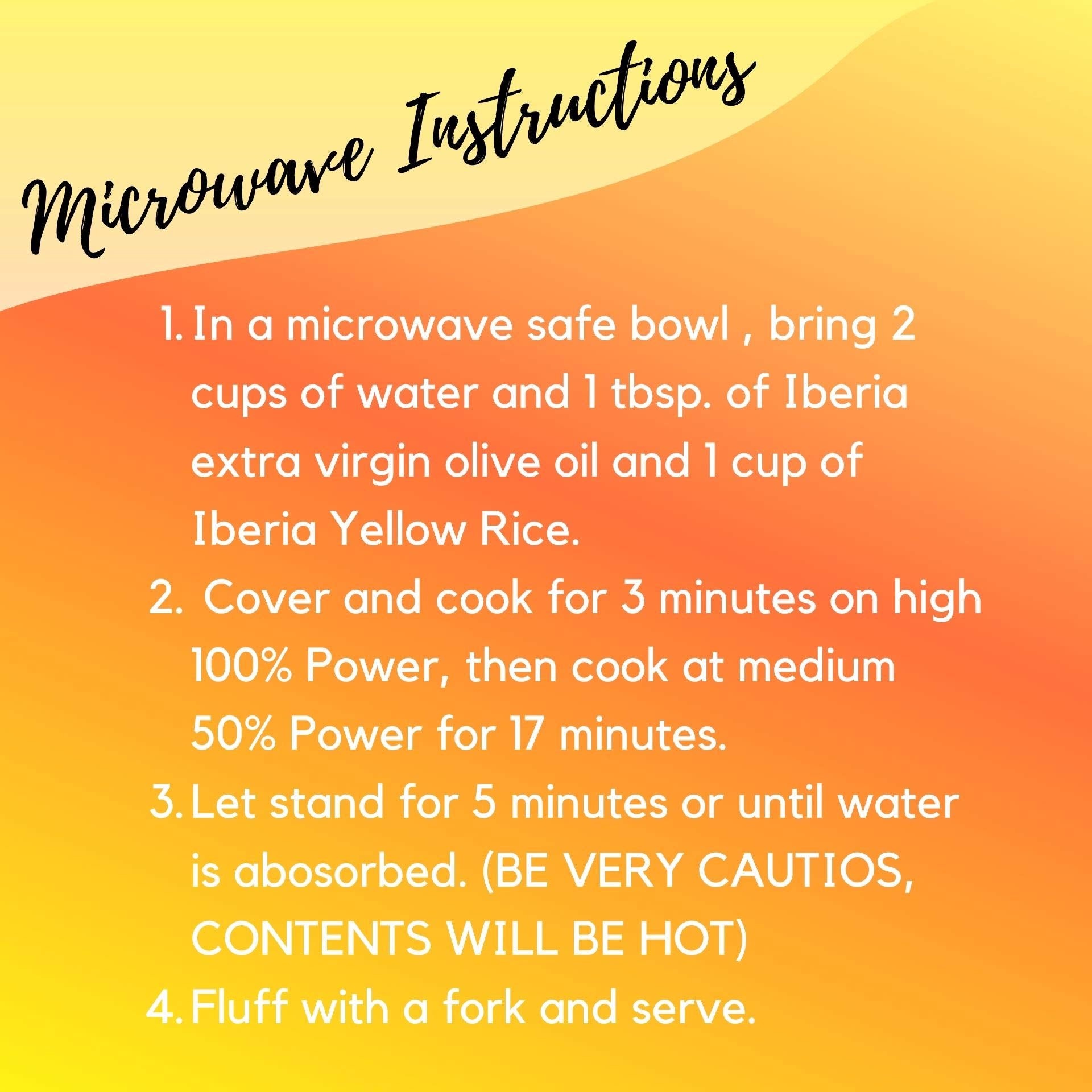 Iberia Yellow Rice beside vegetables, showing versatile side-dish options.