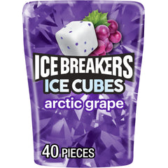 Ice Breakers Arctic Grape Ice Cubes bottle for fresh breath on the go