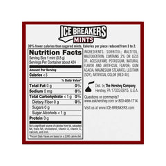 Ice Breakers cinnamon-flavored mints with crystal accents ideal for breath refresh anytime.