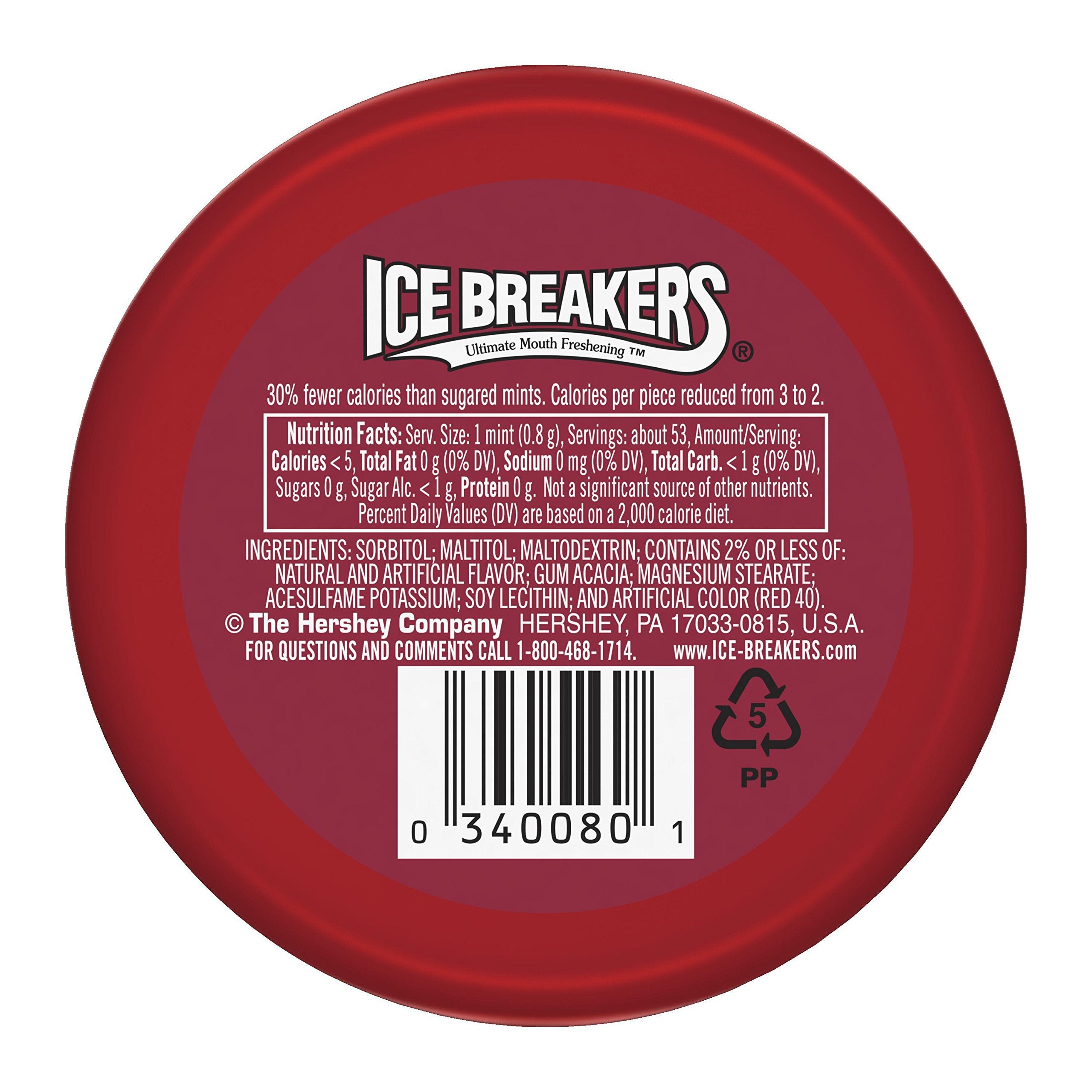 Ice Breakers Cinnamon Mints car refresh for quick on the road pick me up.