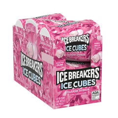ICE BREAKERS Ice Cubes Bubble Breeze on desk for fresh breath between tasks