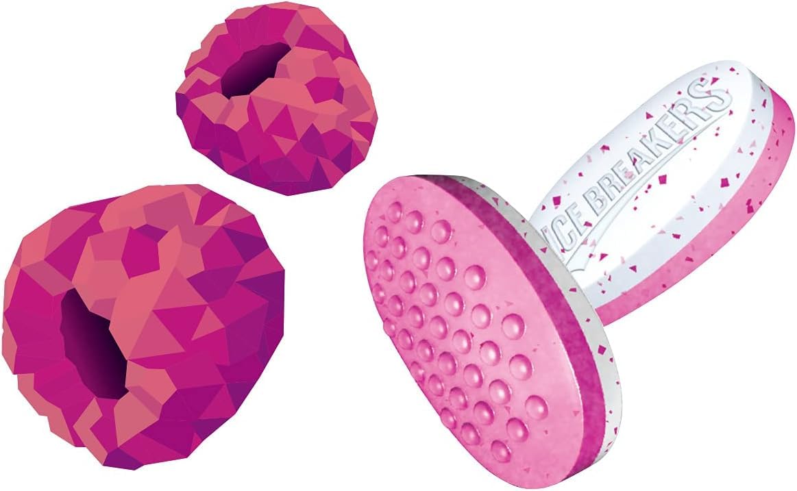 Ice Breakers Duo Raspberry Mints fruity flavor with cooling crystals