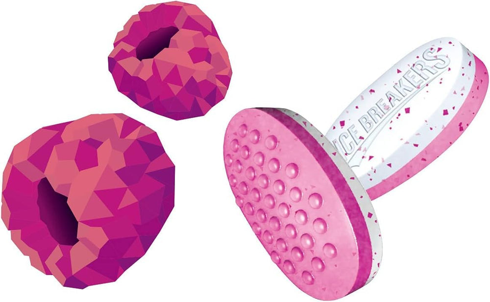 Ice Breakers Duo Raspberry Mints fruity flavor with cooling crystals