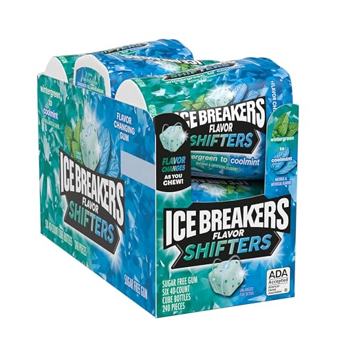 Ice Breakers Flavor Shifters cube bottle front view for easy sharing