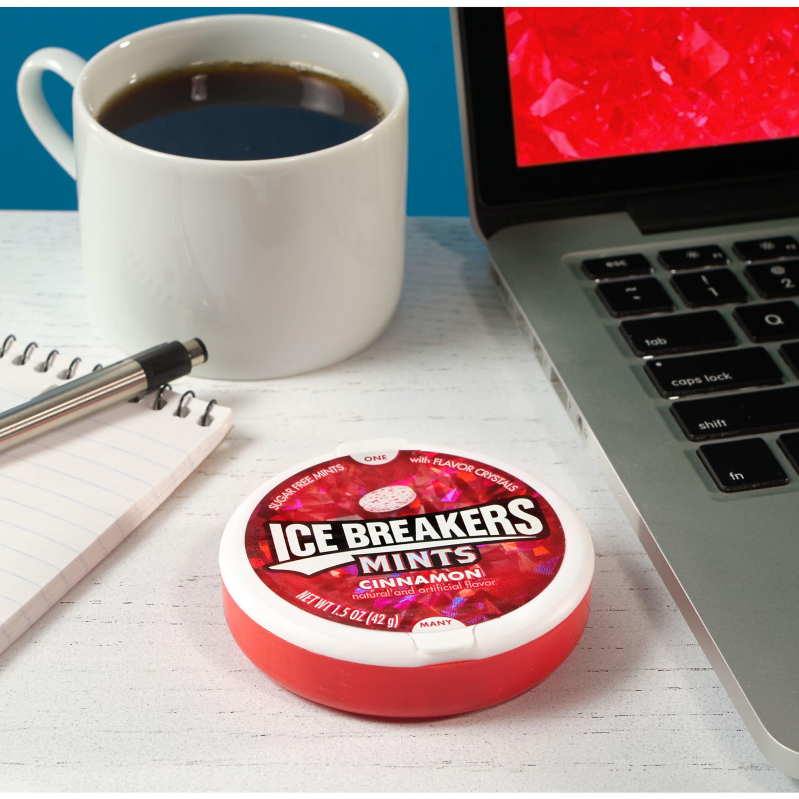 Ice Breakers cinnamon mints gift bag idea for parties and celebrations.
