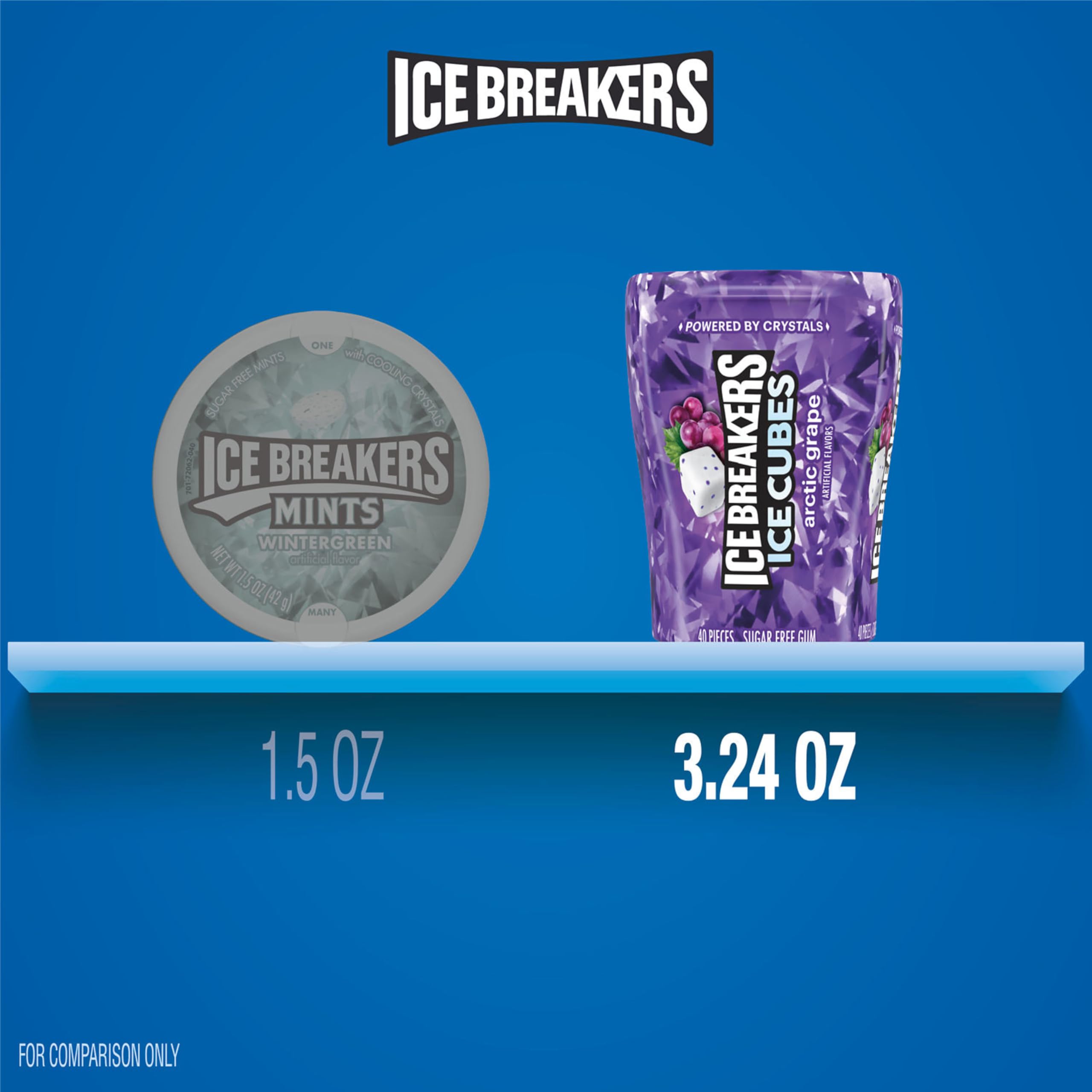 Ice Breakers Ice Cubes Arctic Grape gift-ready set for events