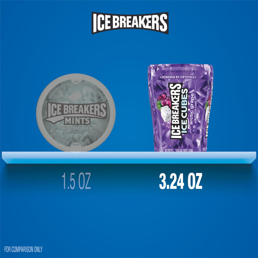 Ice Breakers Ice Cubes Arctic Grape gift-ready set for events