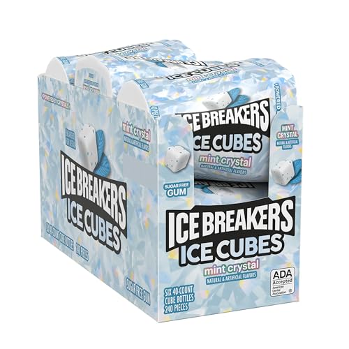 Cubes inside a bottle show compact, portable gum you can share.
