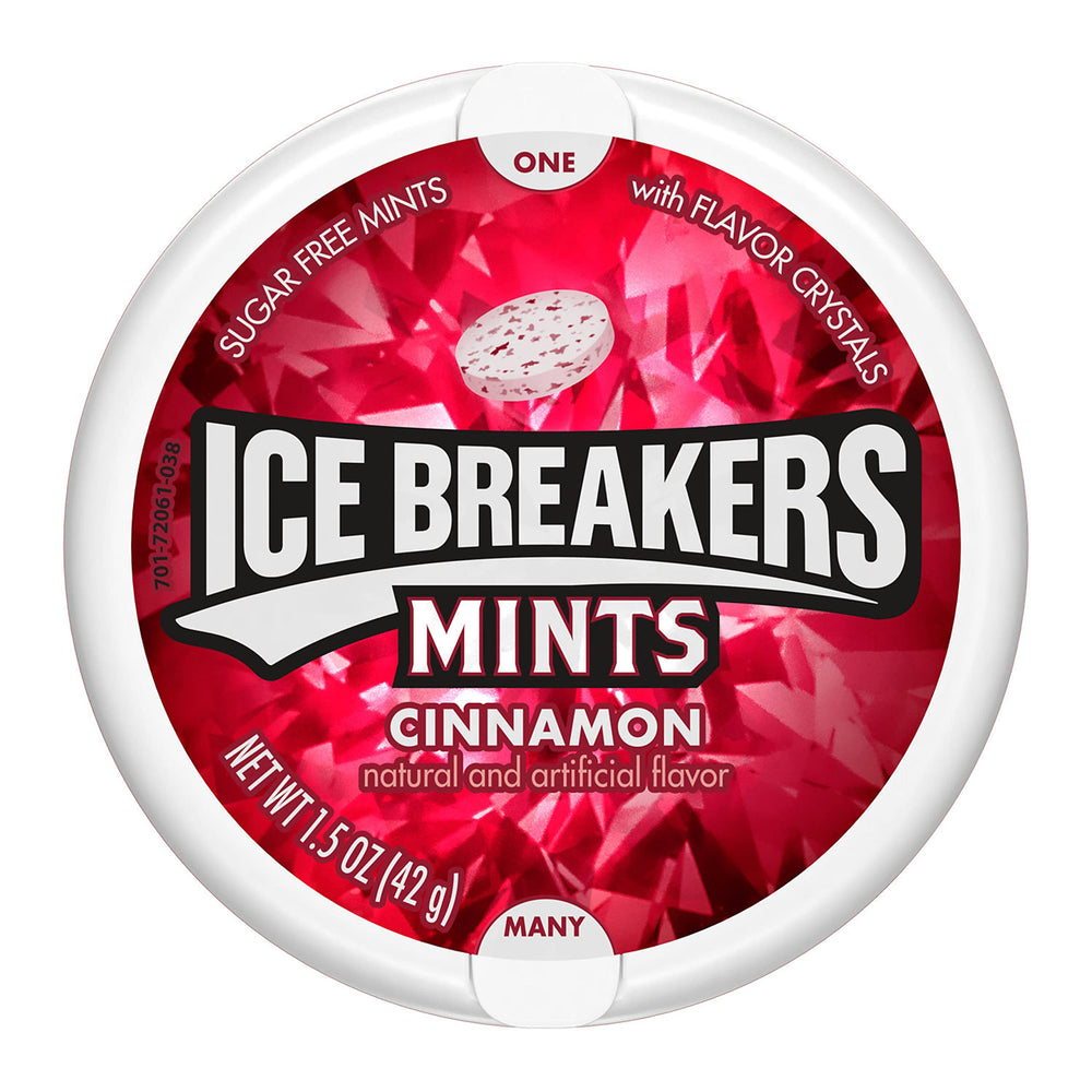 Ice Breakers cinnamon mints lunchbox drawer friendly breath refresher.