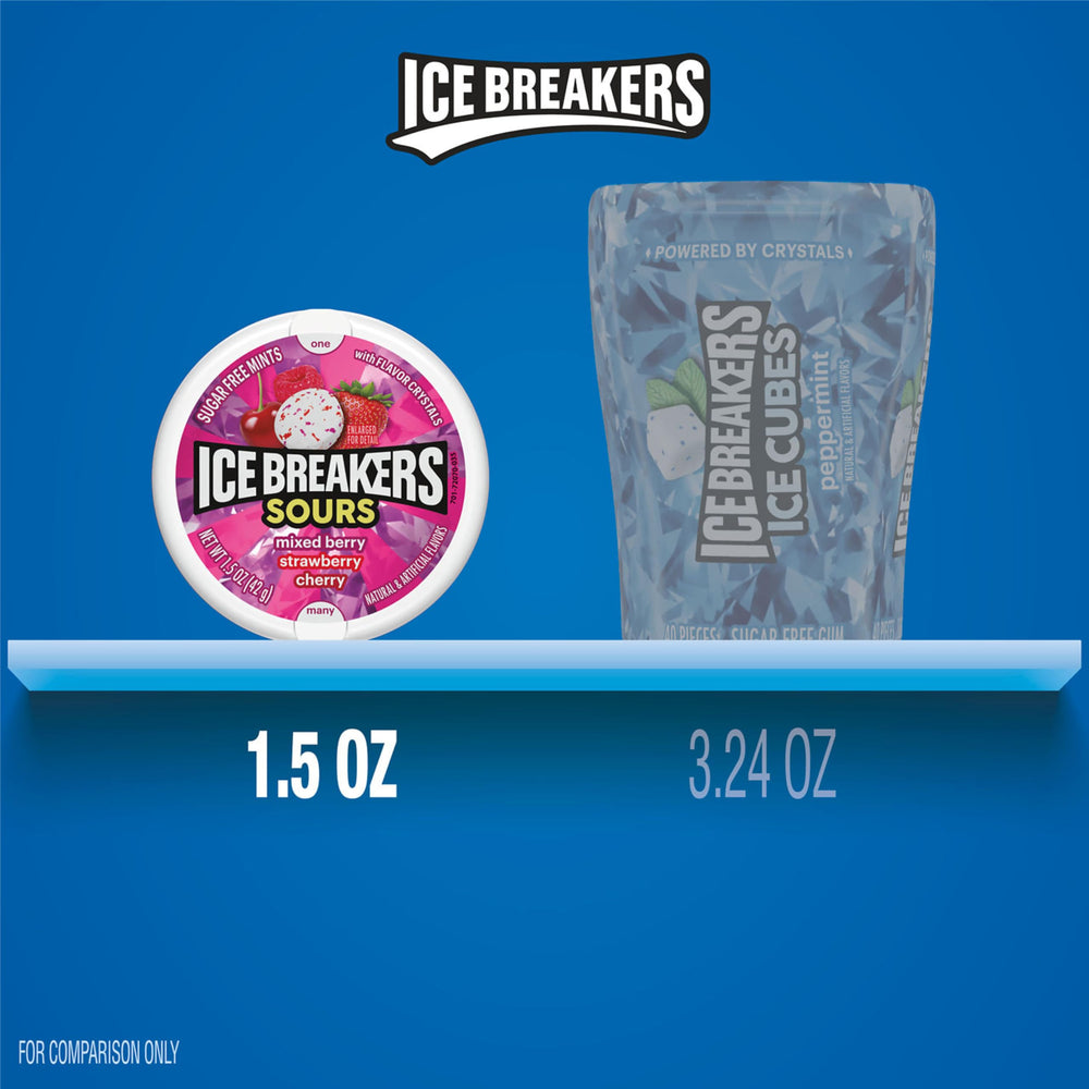 Ice Breakers Sours mints on desk or in pocket for easy access