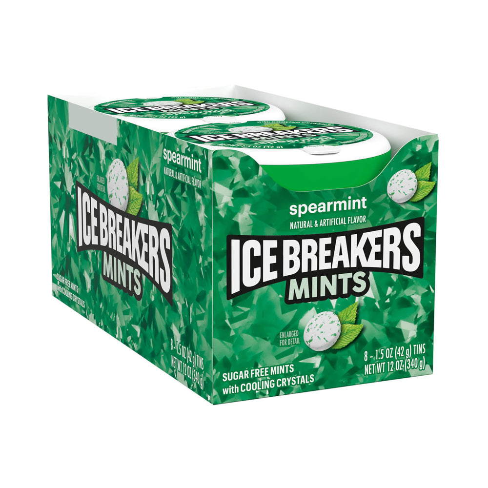Ice Breakers tin tucked in a pocket for quick breath refresh anywhere.