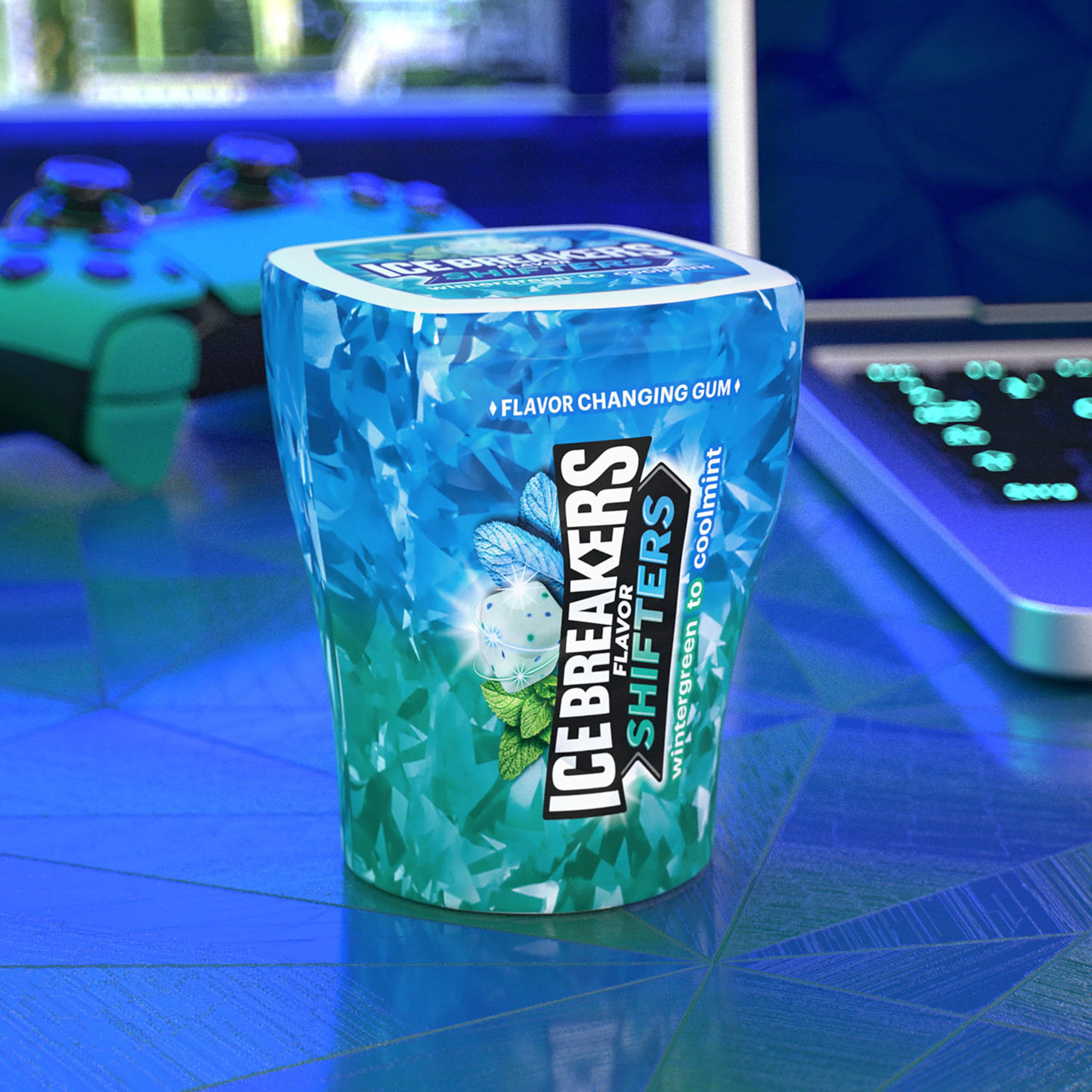 Ice Breakers sugar free gum with xylitol for a minty breath boost