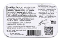 ICE CHIPS lemon flavor xylitol candy, great for on-the-go snacking.