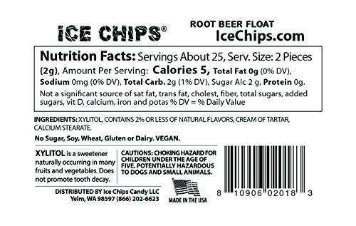Ice Chips Root Beer Float close-up for nostalgic sugar-free treat