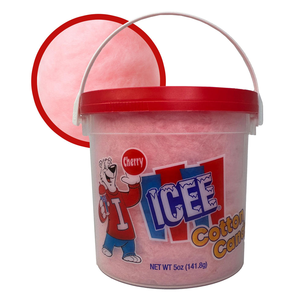 Icee Cotton Candy Cherry close-up highlighting fluffy texture for party snacking