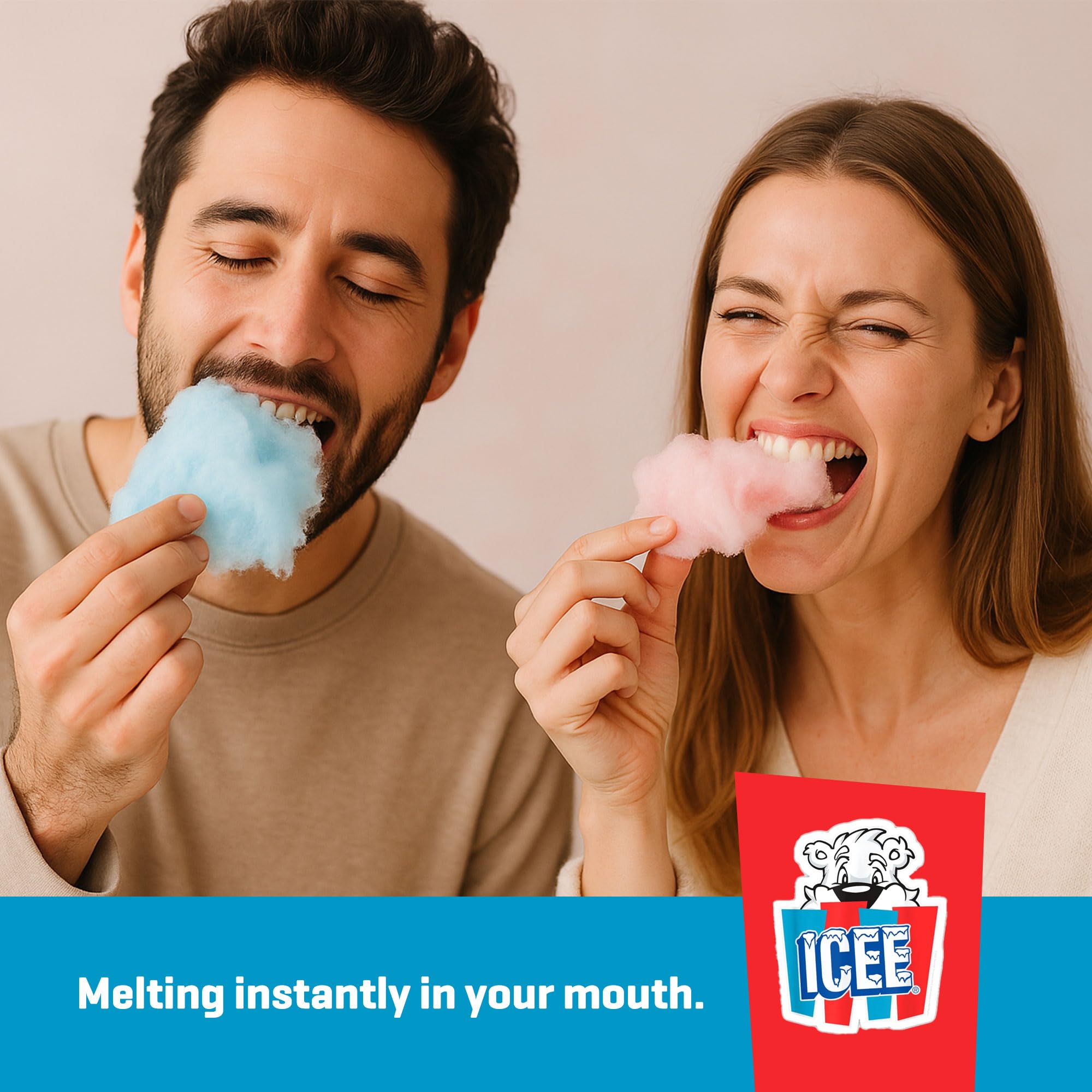 ICEE Cotton Candy party setup conveys a fun, crowd-friendly dessert option.