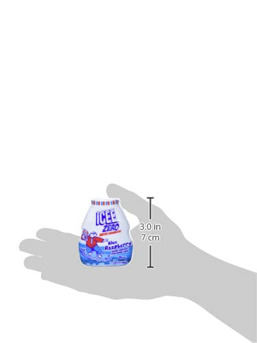 Icee Blue Raspberry enhancer cap opening showing easy access for flavoring water.