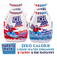 Icee Zero Calorie Blue Raspberry bottle pour for on-the-go refreshment