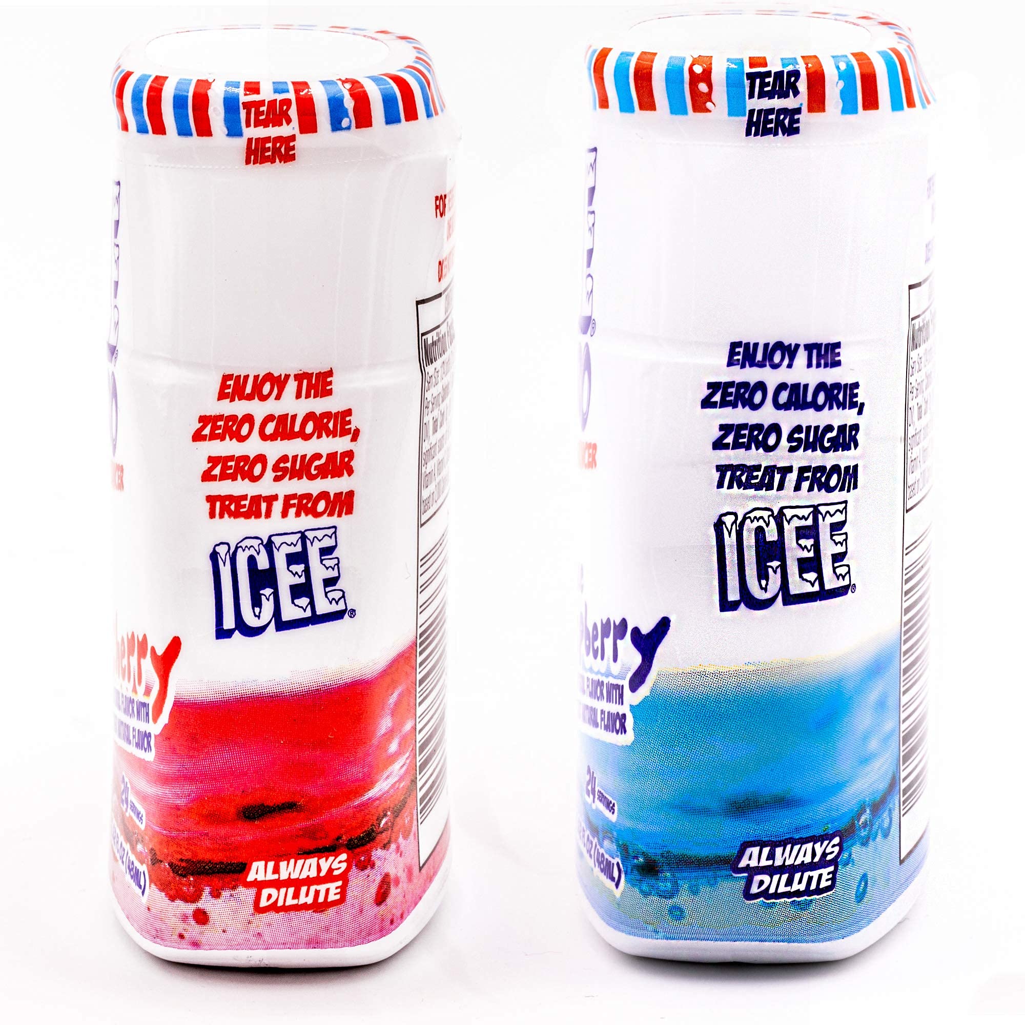 Icee at office desk cup with flavor drops for quick pick me up