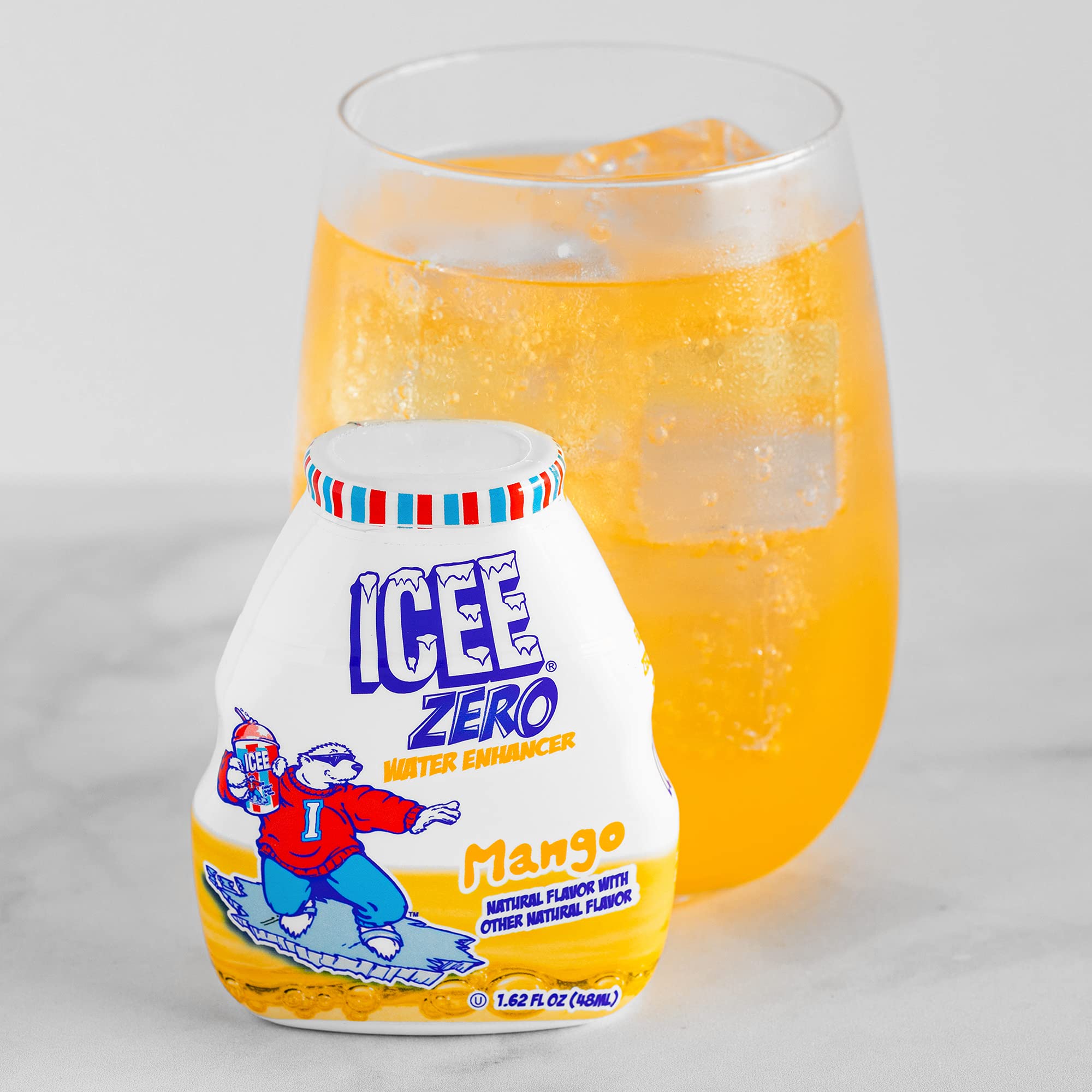 Icee Zero compact bottle in a bag for on-the-go flavoring.