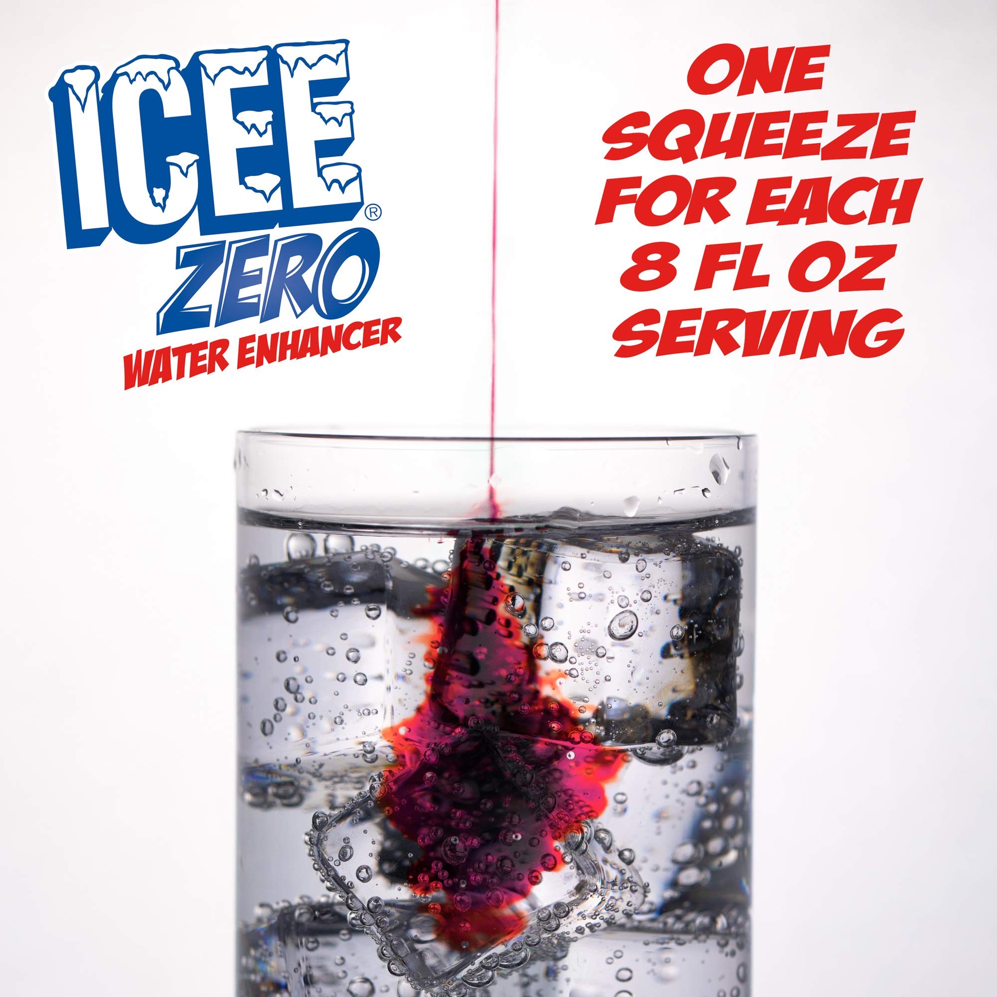 Icee Zero Mango twist glass with icy aroma.