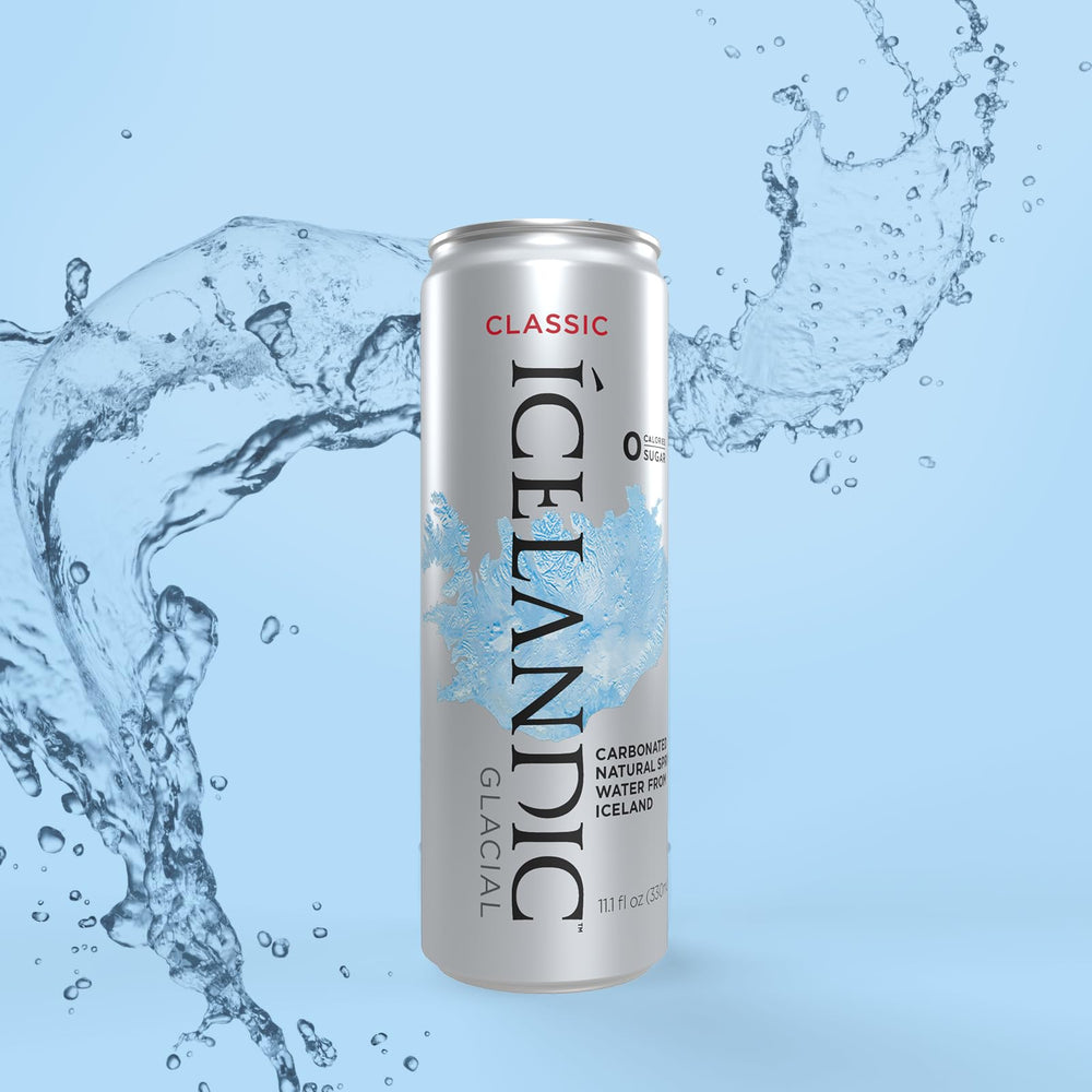 Icelandic Glacial bottle from Ölfus Spring delivers pristine hydration for daily use.