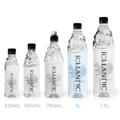 Icelandic Glacial sustainable packaging uses high-grade rPET and is BPA-free.