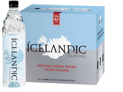 Icelandic Glacial Water Spring Ntrl being poured, showcasing crisp finish for cooking and beverages