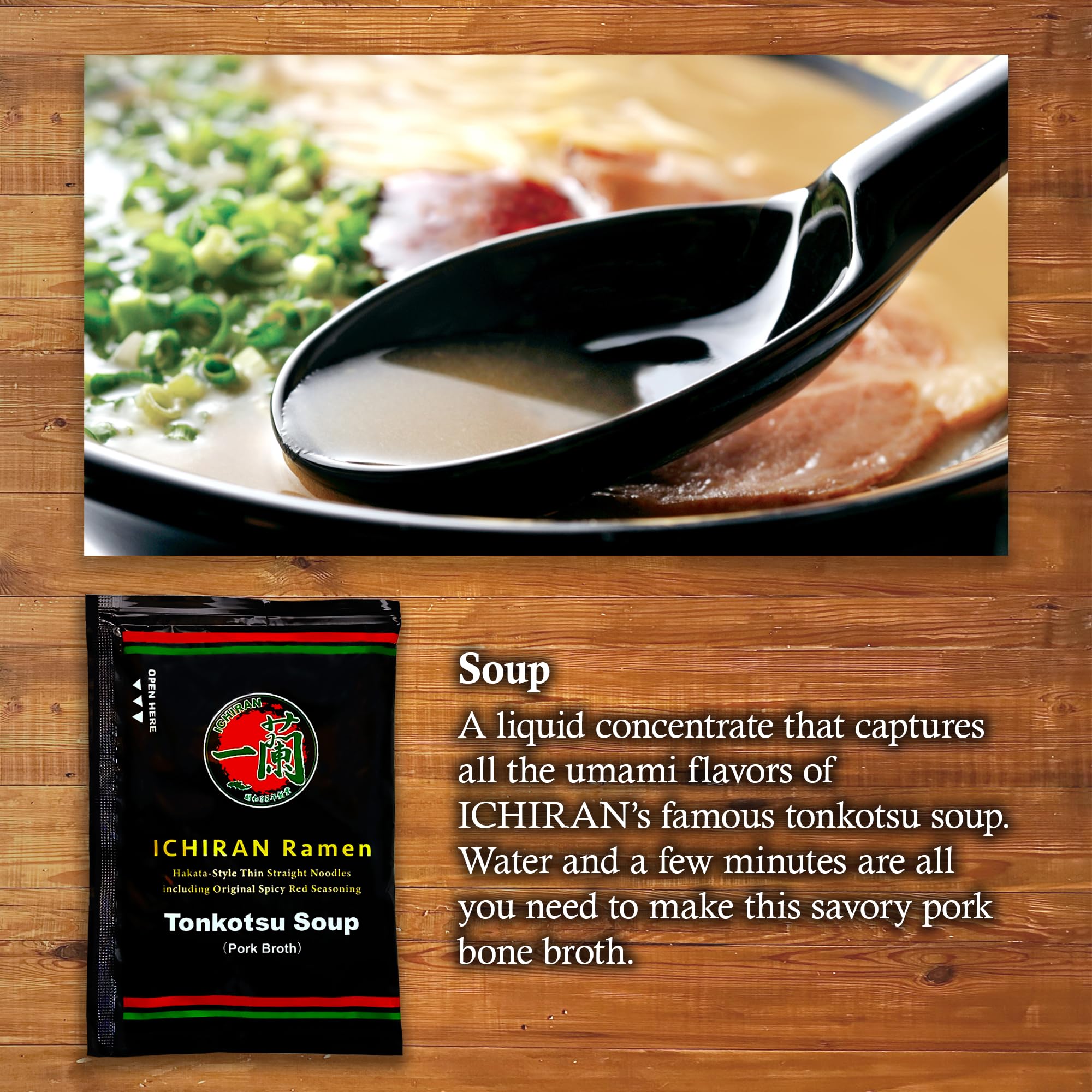 Ichiran cooking instructions with pot illustrate quick preparation steps.